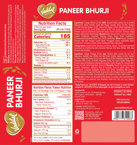 Vadilal Paneer Bhurji