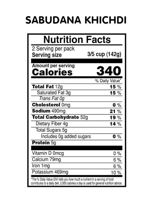Vadilal Sabudana Khichdi