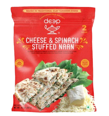 Cheese Spinach Naan
