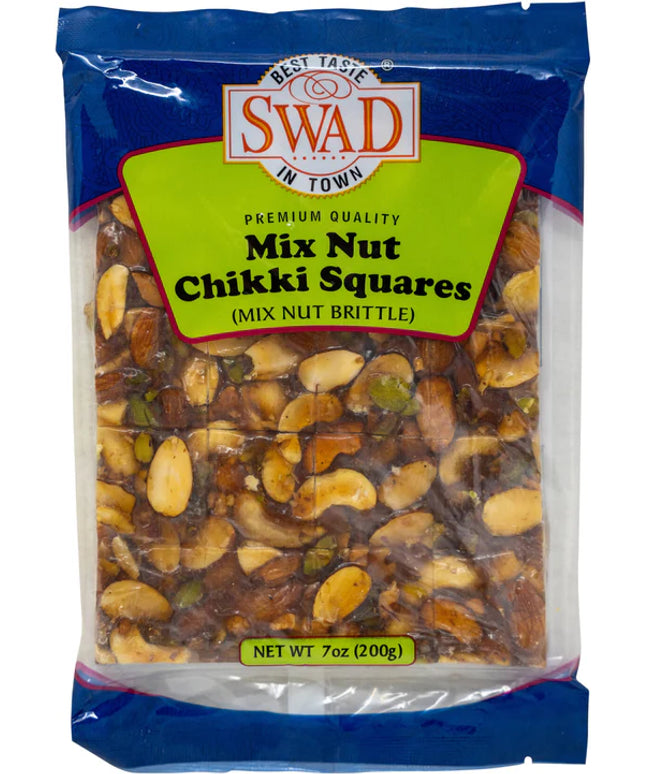 Swad Mix Nut Chikki Squares 200g