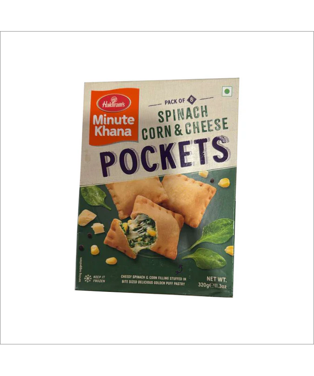 Haldiram's Spinach Corn & Cheese Pockets 11.3oz