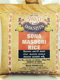 Swad Semi Polished Sona Masoori Rice 10LB