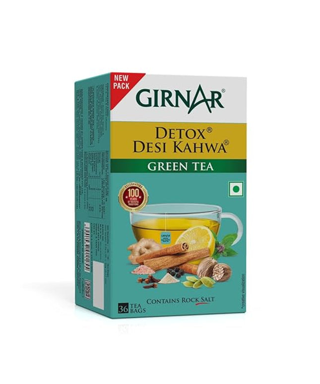 Girnar Detox Desi Kahwa Green Tea 10 Bags 90g