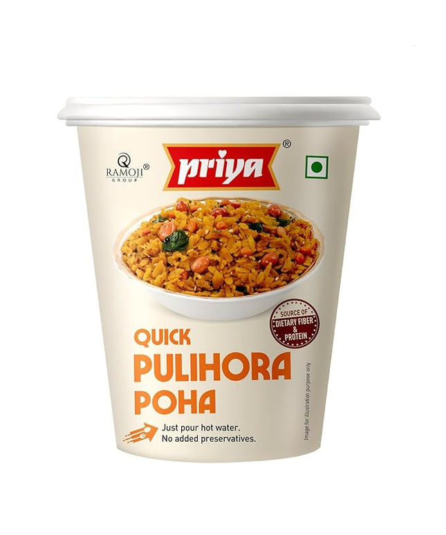 Priya Quick Pulihora Poha Cup 80g