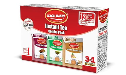 Wagh Bakri 3-in-1 Instant Tea Variety 12 Sachets