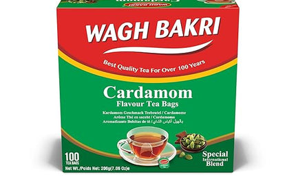 Wagh Bakri Cardamom Flavour Tea Bags 200g