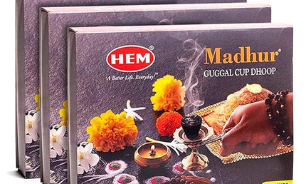 HEM Madhur Guggal Cup Dhoop(12 cups)