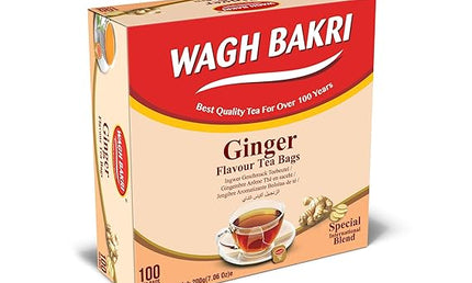 Wagh Bakri Ginger Flavour Tea Bags 100g