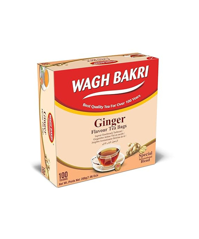 Wagh Bakri Ginger Flavour Tea Bags 100g