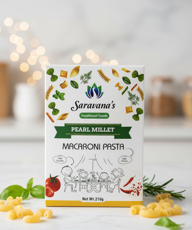 Saravana's Pearl Millet Pasta 210g