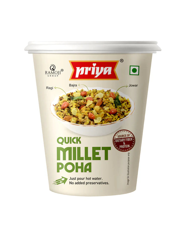 Priya Quick Millet Poha Cup 80g