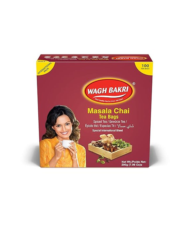 Wagh Bakri Masala Chai Tea Bags 100g