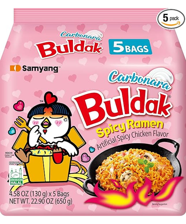 Samyang Buldak Carbonara Spicy Ramen 650g
