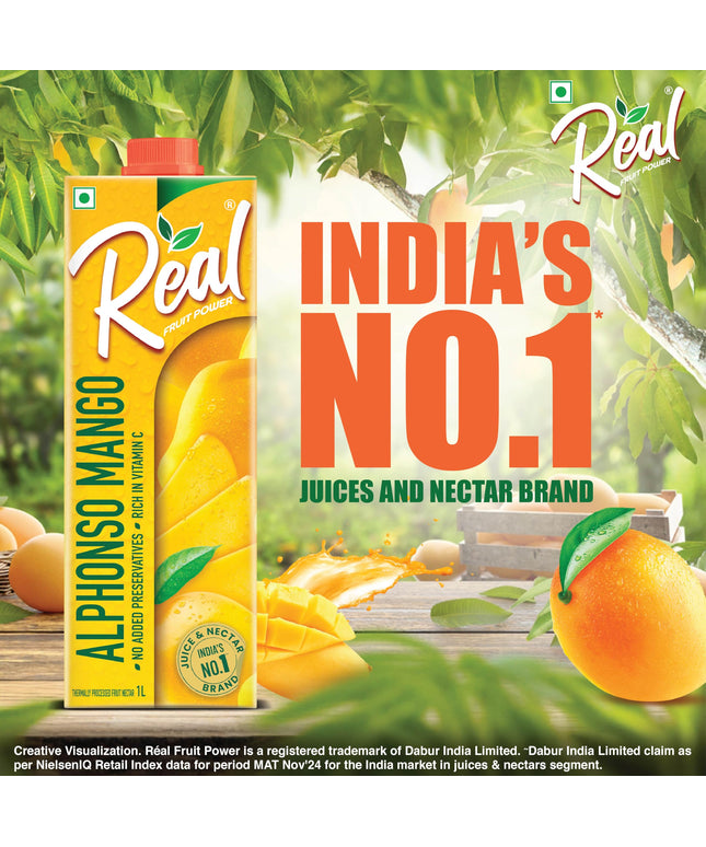 Dabur Real Alphonso Mango Juice 1L