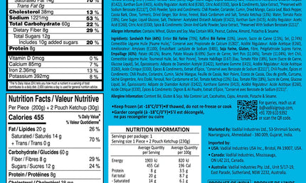 Vadilal Aloo Mutter Grilled Sandwich 7.5oz