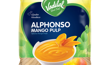 Vadilal Frozen Alphonso Mango Pulp 11oz