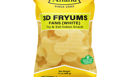 Anand 3D Fryums Fans White 400g