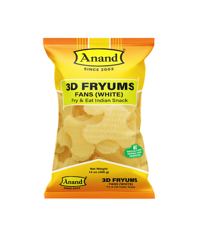 Anand 3D Fryums Fans White 400g
