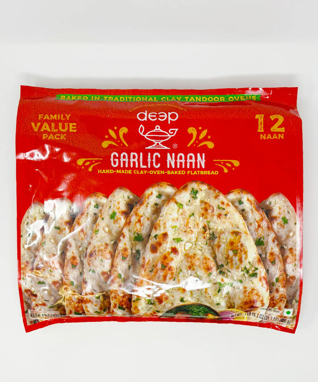 Deep Garlic Naan Family Pack 12pcs
