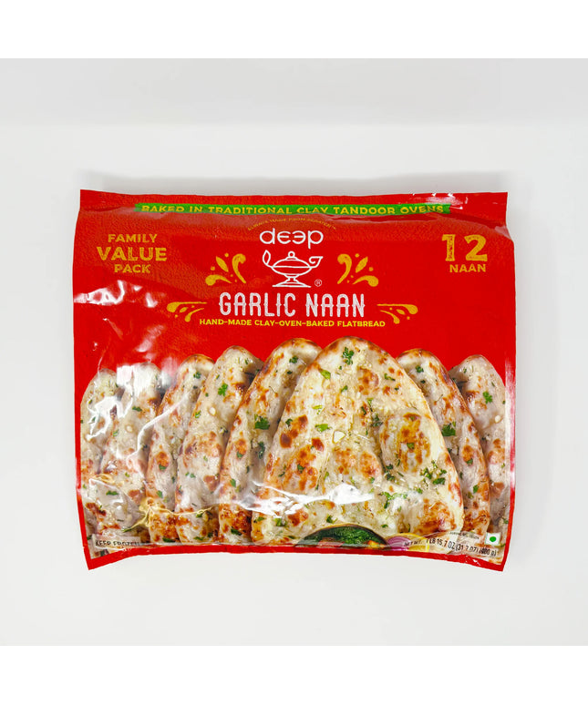 Deep Garlic Naan Family Pack 12pcs