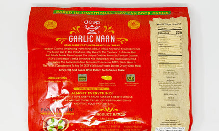 Deep Garlic Naan Family Pack 12pcs