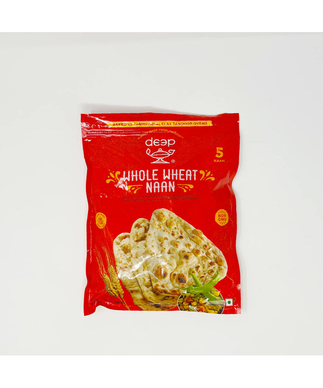 Deep Whole Wheat Naan 5Pcs