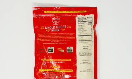 Deep Whole Wheat Naan 5Pcs