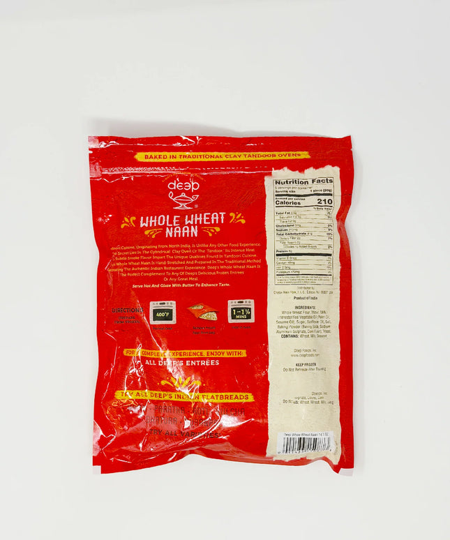 Deep Whole Wheat Naan 5Pcs