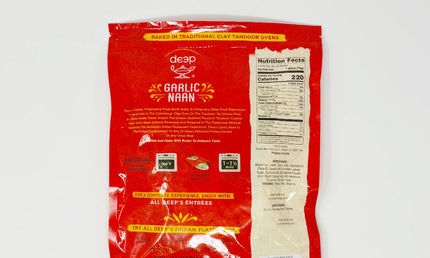 Deep Garlic Naan 4Pcs
