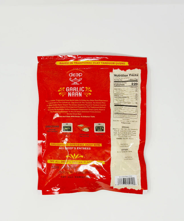Deep Garlic Naan 4Pcs