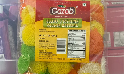 Gazab Sago Fryums Colour 400g