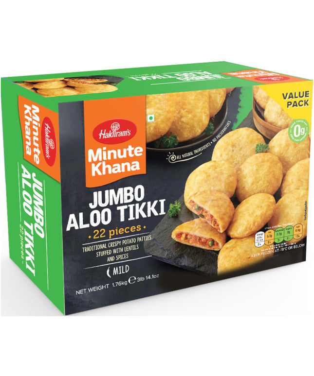 Haldiram's Frozen Jumbo Aloo Tikki 22pcs