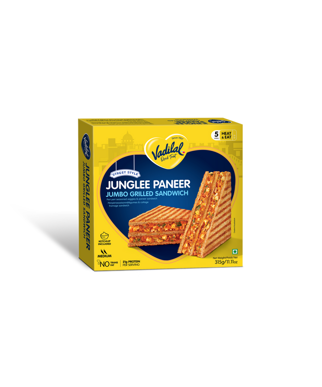 Vadilal Junglee Paneer Jumbo Grilled Sandwich 11.11oz
