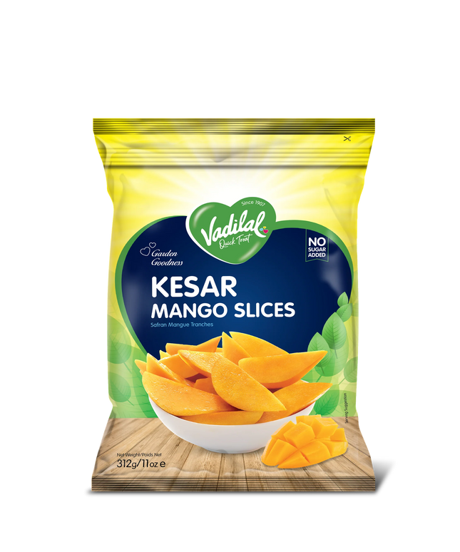 Vadilal Frozen Kesar Mango Slices 11oz