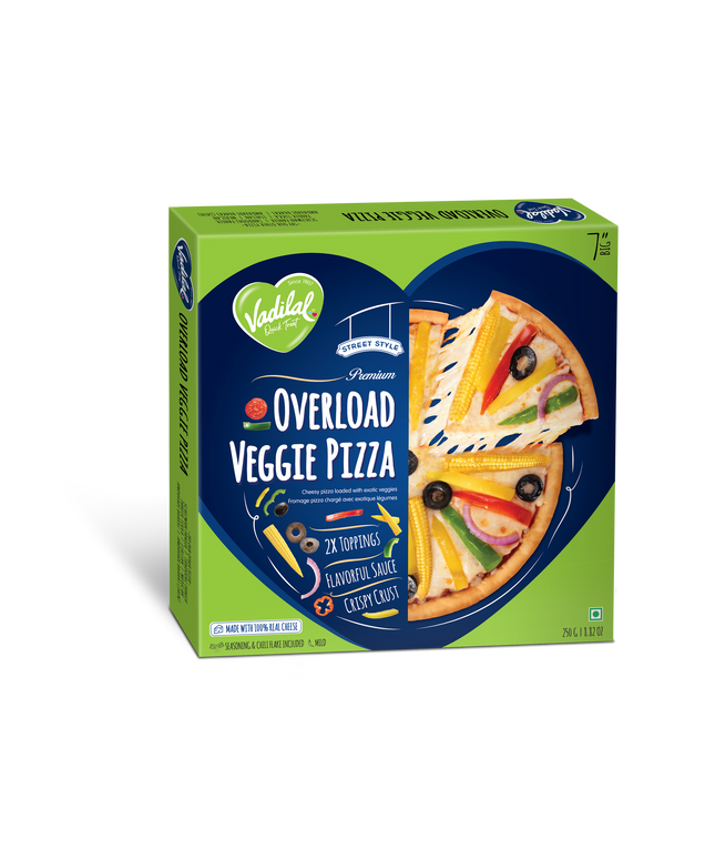 Vadilal Overload Veggie Pizza 8.82oz