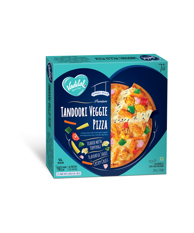 Vadilal Tandoori Veggie Pizza 7.93oz