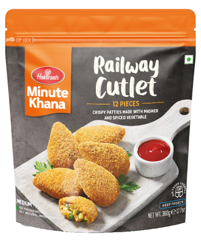 Haldiram's Frozen Railway Cutlet 12pcs