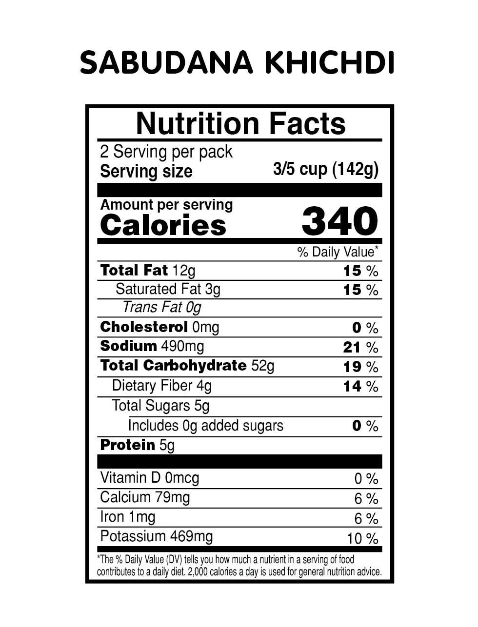 Vadilal Sabudana Khichdi