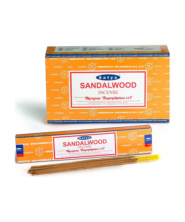 Satya Sandalwood Incense Sticks 12pc