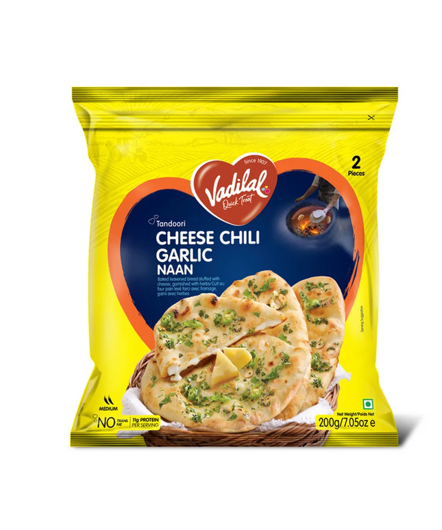 Vadilal Cheese Chili Garlic Naan 2pcs