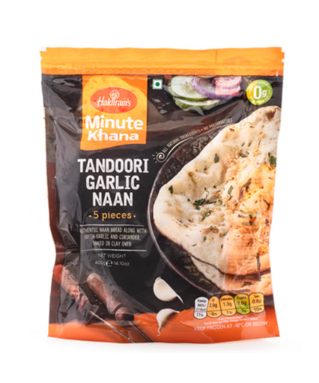 Haldiram's Tandoori Garlic Naan 5pcs