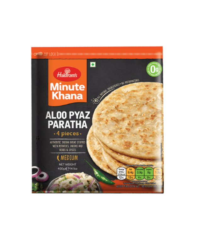 Haldiram's Aloo Pyaz Paratha 4pcs