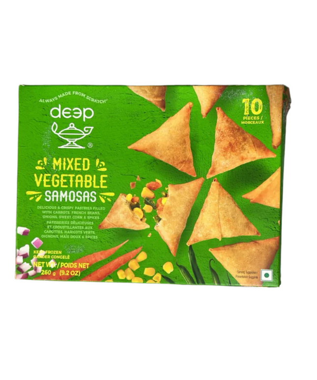Deep Frozen Mixed Vegetable Samosas  10pcs