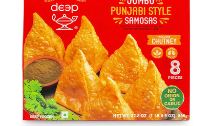 Deep Frozen Jumbo Punjabi Style Samosas 8pcs