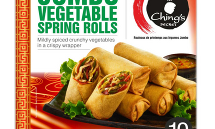 Ching's Frozen Jumbo Vegetable Spring Rolls 10pcs