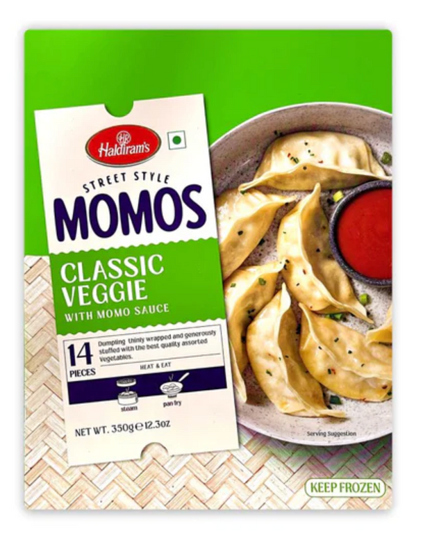 Haldiram's Frozen Classic Veggie Momos. 14pcs