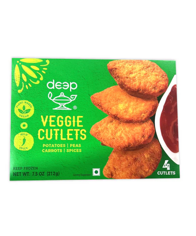 Deep Frozen Veggie Cutlets 4pcs