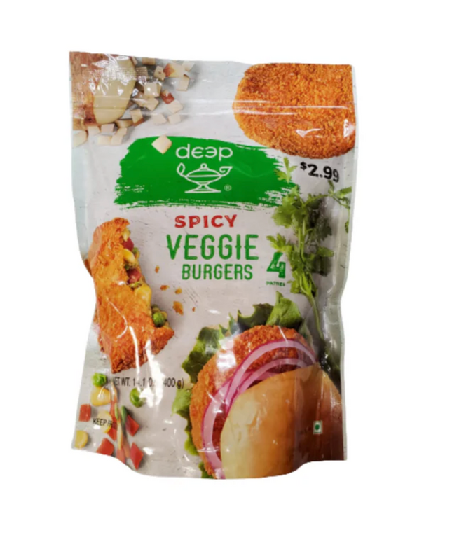 Deep Spicy Veggie Burgers 4pcs