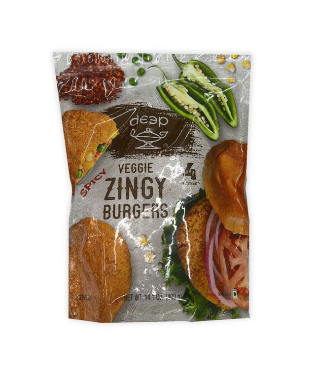 Deep Veggie Zingy Burgers 4pcs