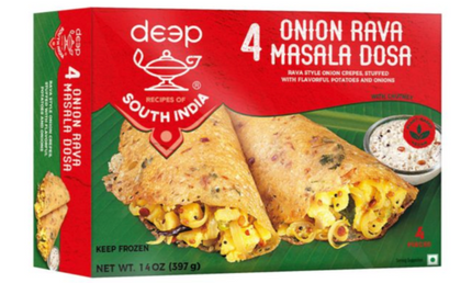 Deep Onion Rava Masala Dosa 4pcs